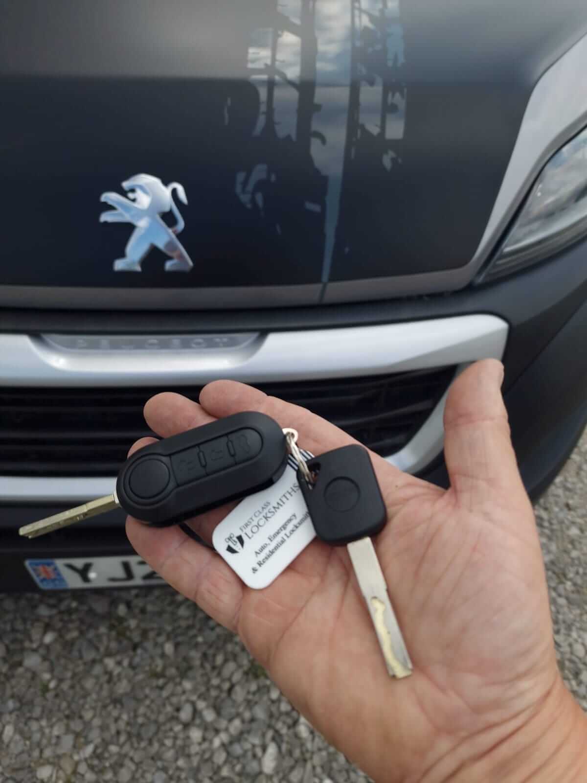 new key fob replacement for a Peugeot