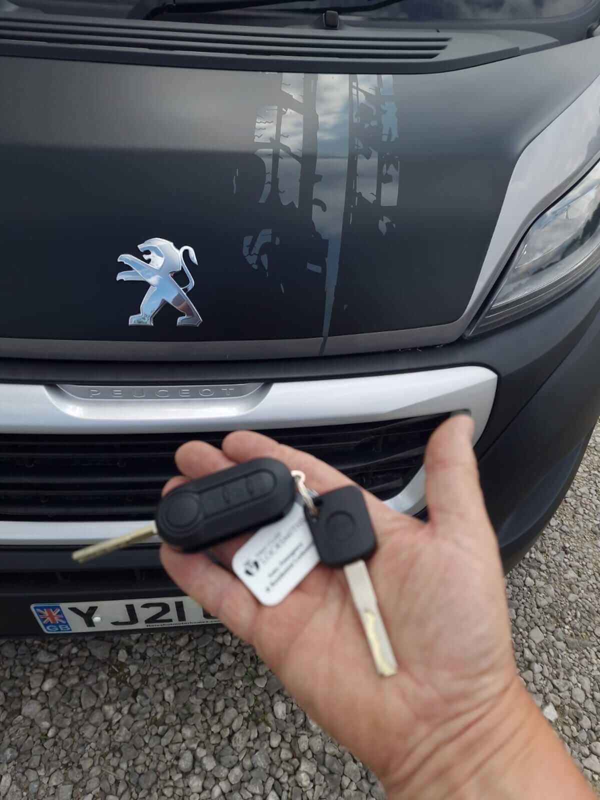 new key fob replacement for a Peugeot