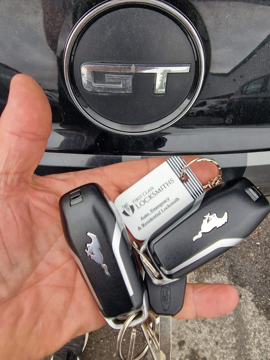 new key fob replacement for a Ford Mustang